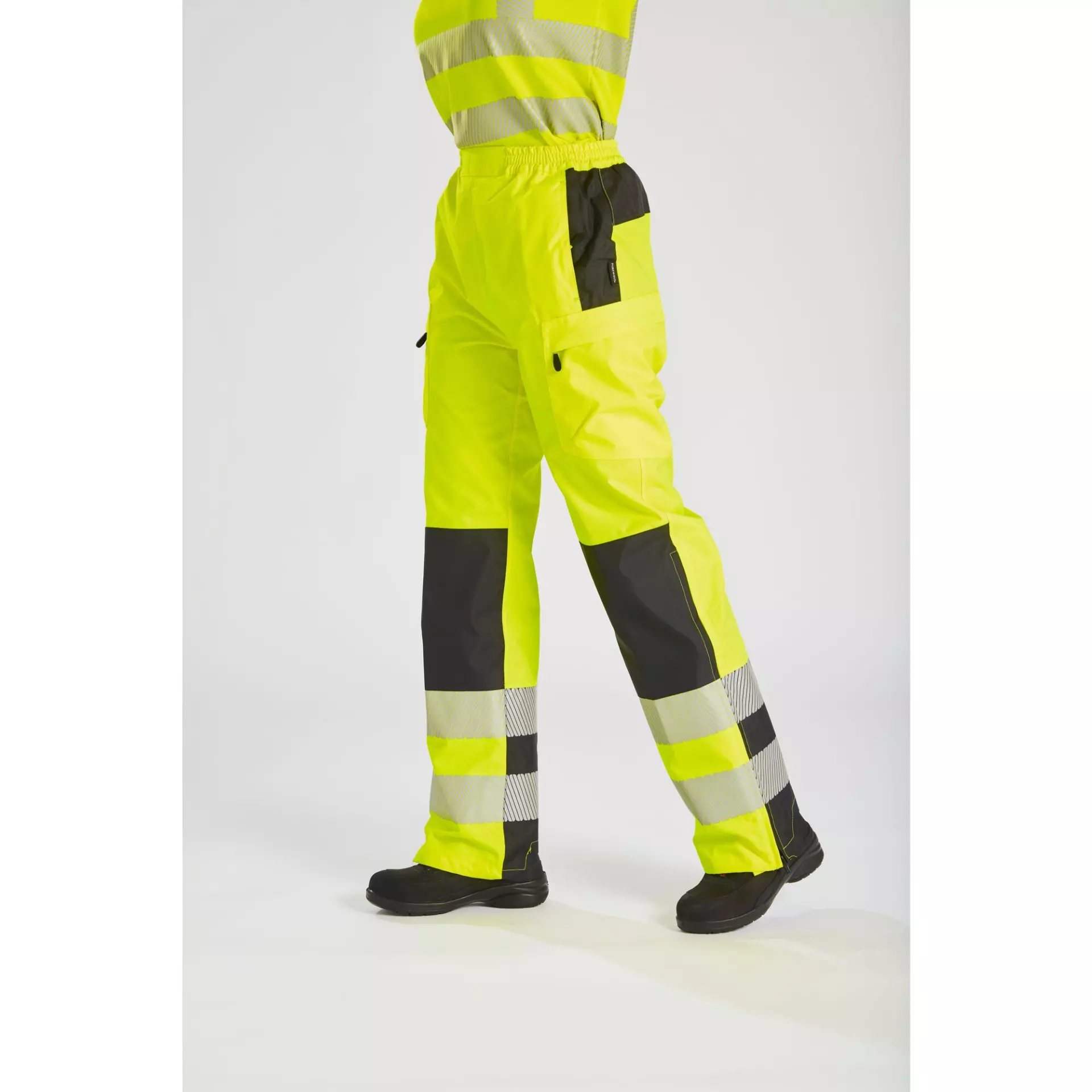 Portwest PW386YBR, PW3 Hi-Vis Women's Rain Trousers, Yellow/Black, image 7