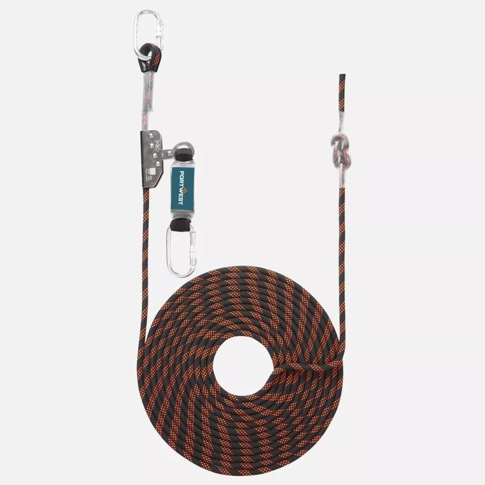 Portwest FP90K1R, 10m Rope Guided Fall Arrest, Black/Orange, image 1, gallery thumbnail