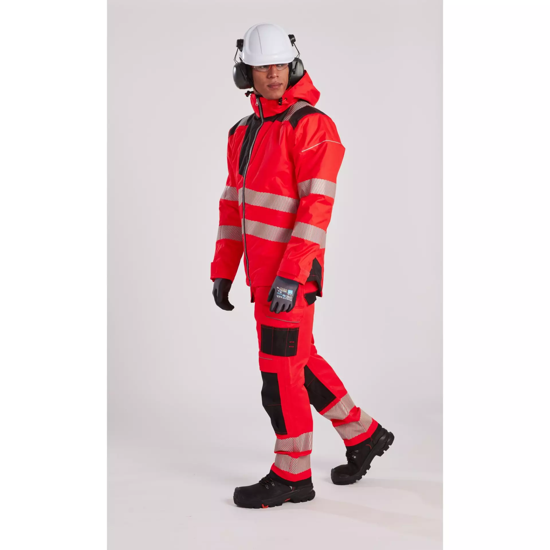 Portwest T501RBK, PW3 Hi-Vis Arbeitshose mit Holstertaschen, Rot/Schwarz, image 11