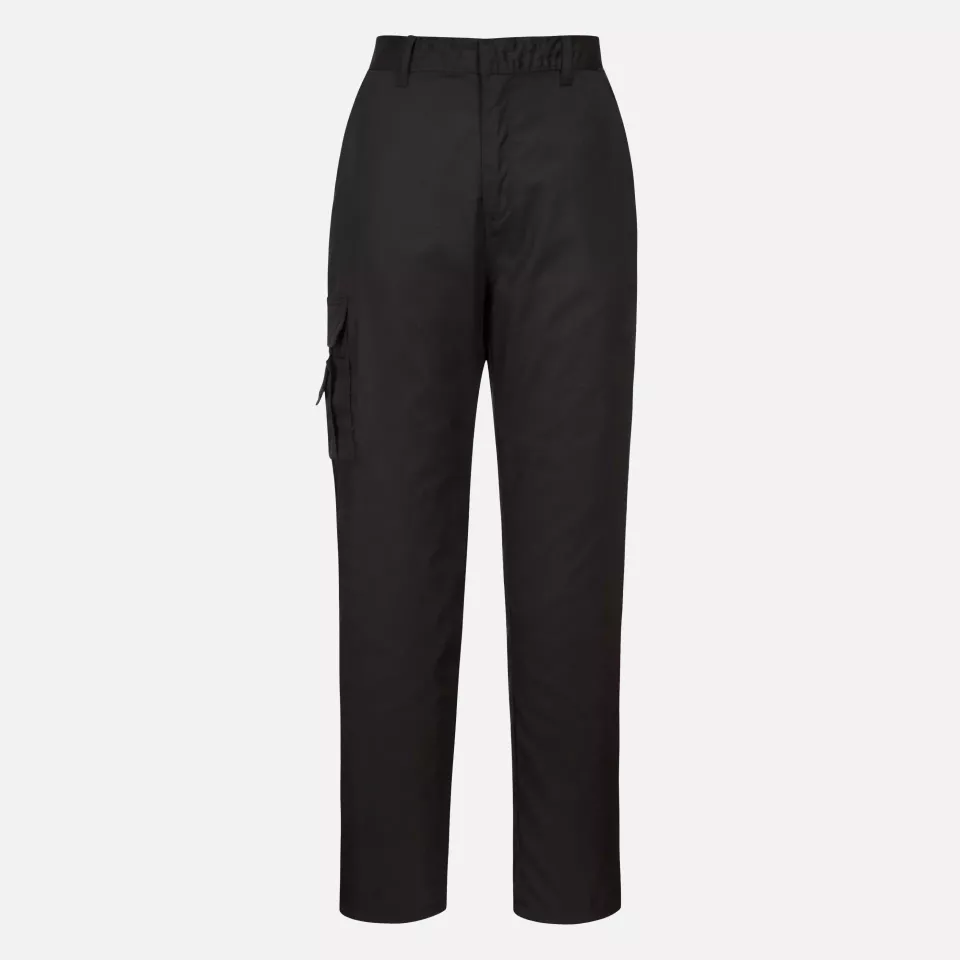 Portwest C099BKT, Women's Combat Trousers, Black Tall, image 1, gallery thumbnail