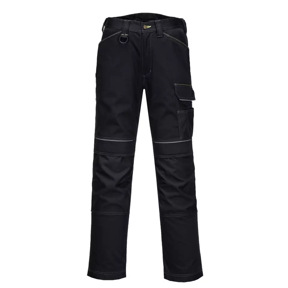 Portwest T601BKS, PW3 Work Trousers, Black Short, image 1, gallery thumbnail