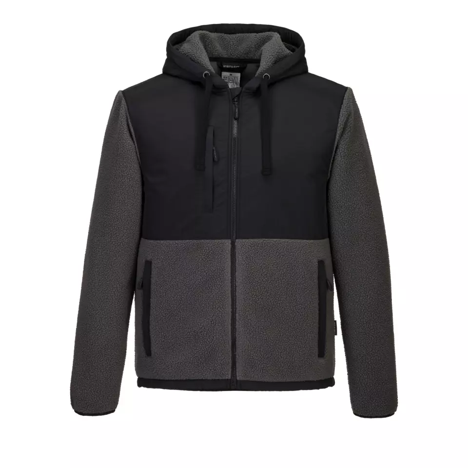 Portwest KX371BGY, KX3 Borg Fleece, Black/Grey