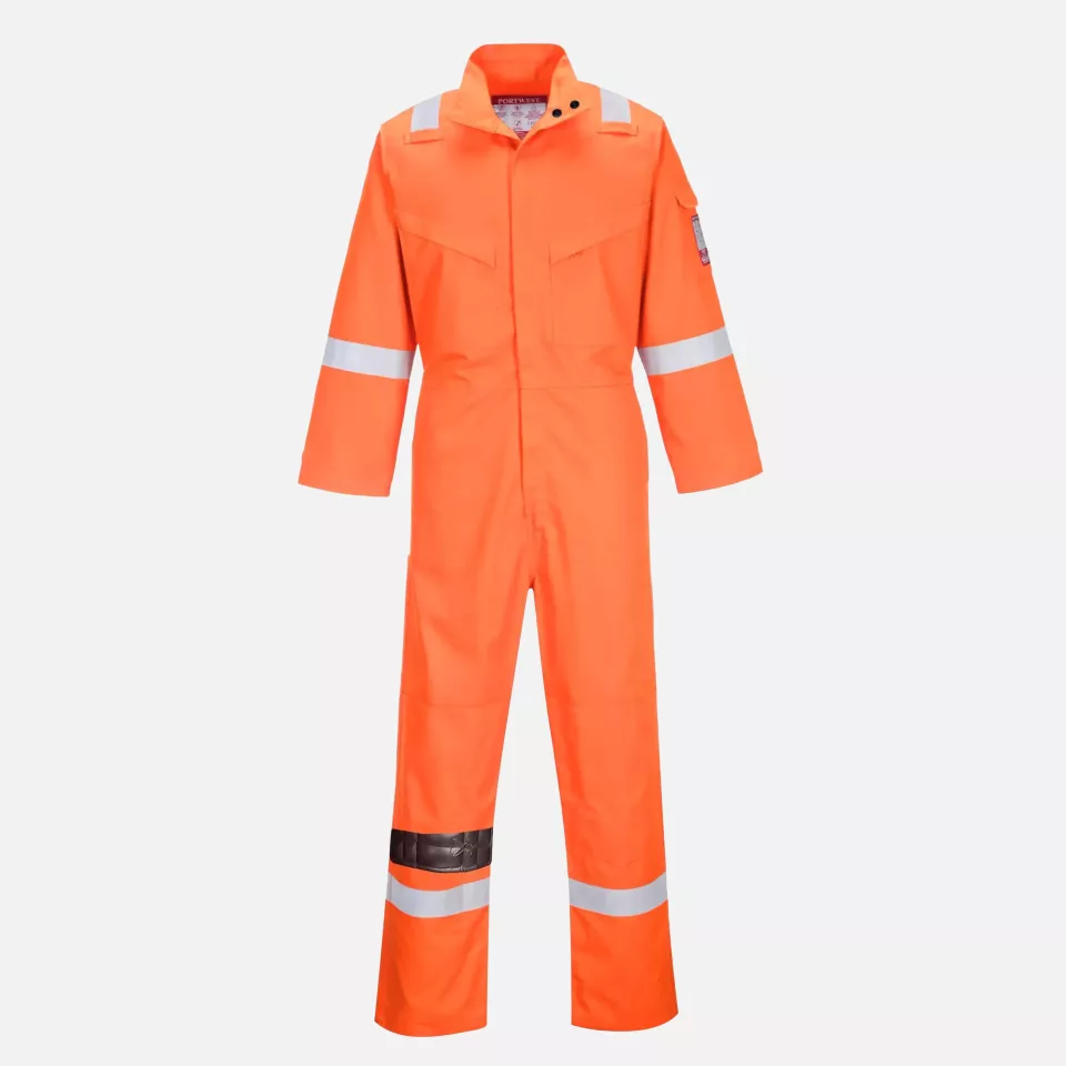 Portwest FR93ORR, Bizflame Industry Coverall, Orange, image 3, gallery thumbnail