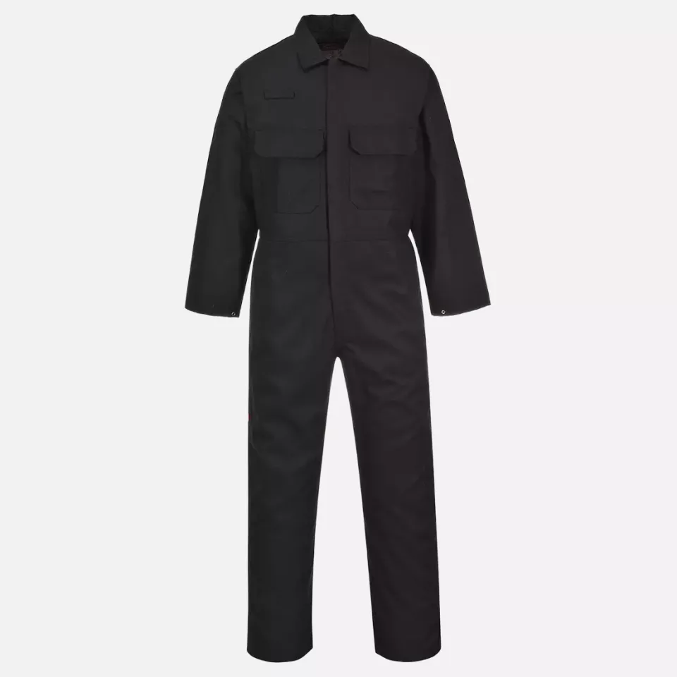 Portwest BIZ1BKT, Bizweld FR Coverall, Black Tall, image 1, gallery thumbnail