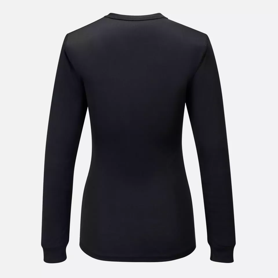Portwest B136BKR, Women's Baselayer Top L/S, Black, image 2, gallery thumbnail