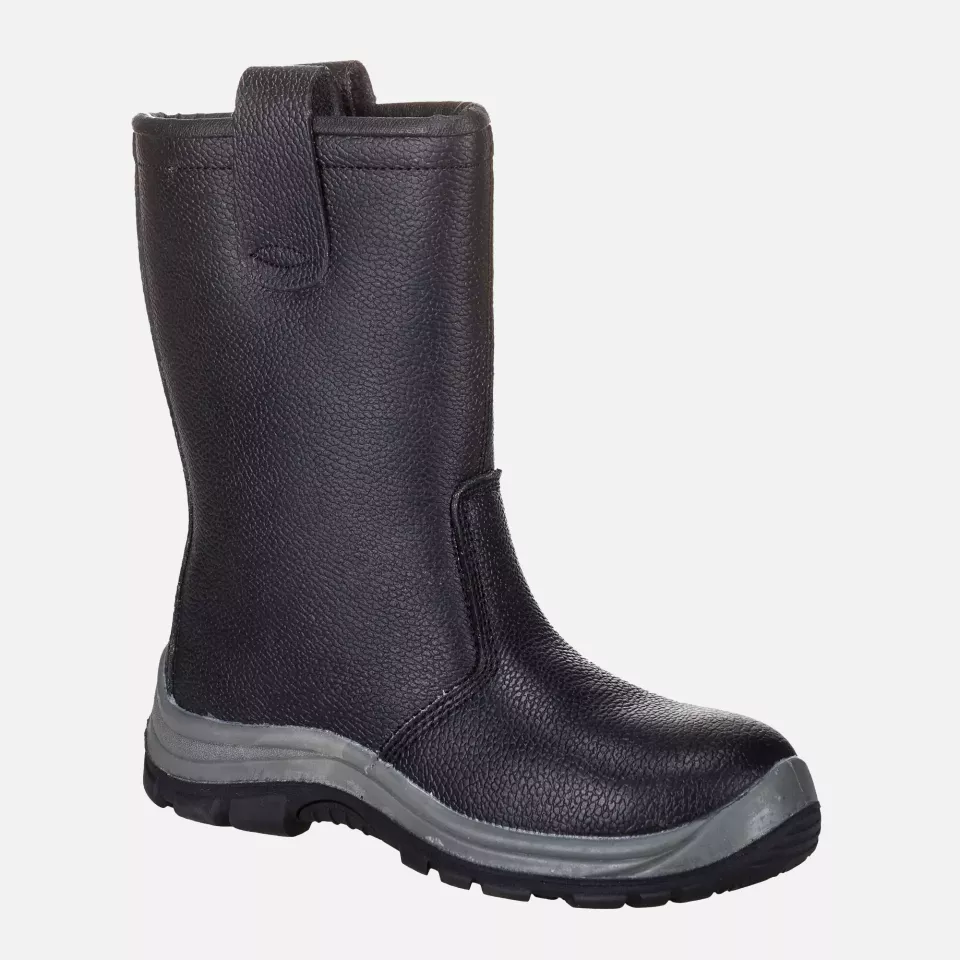 Portwest FW12BKR, Steelite Rigger Boot S1P CI HRO, Black, image 1, gallery thumbnail