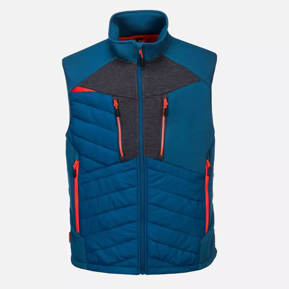 Portwest DX470MBR, DX4 Hybrid Baffle Gilet, Metro Blue, image 1, gallery thumbnail