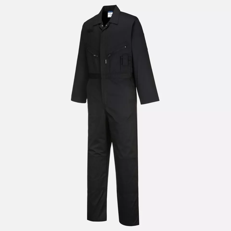 Portwest C815BKR, Kneepad Coverall, Black, image 3, gallery thumbnail
