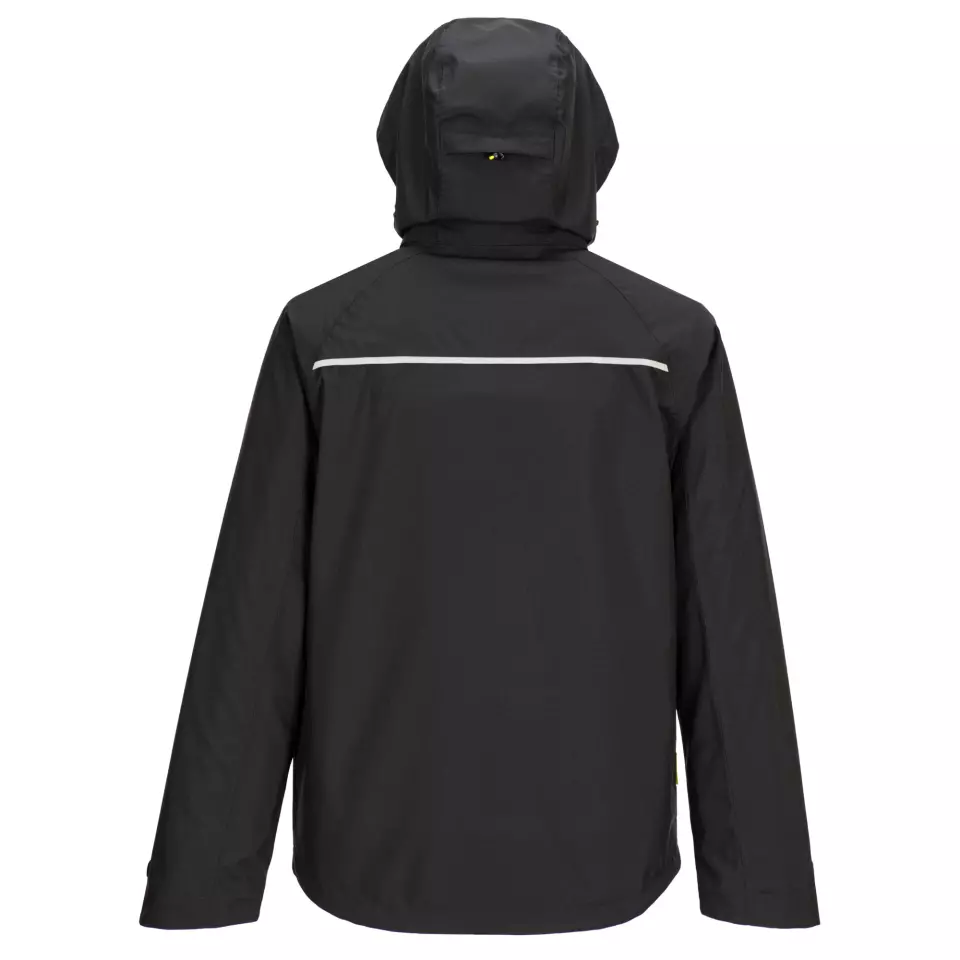 Portwest DX463BKR, DX4 Rain Jacket, Black, image 2, gallery thumbnail