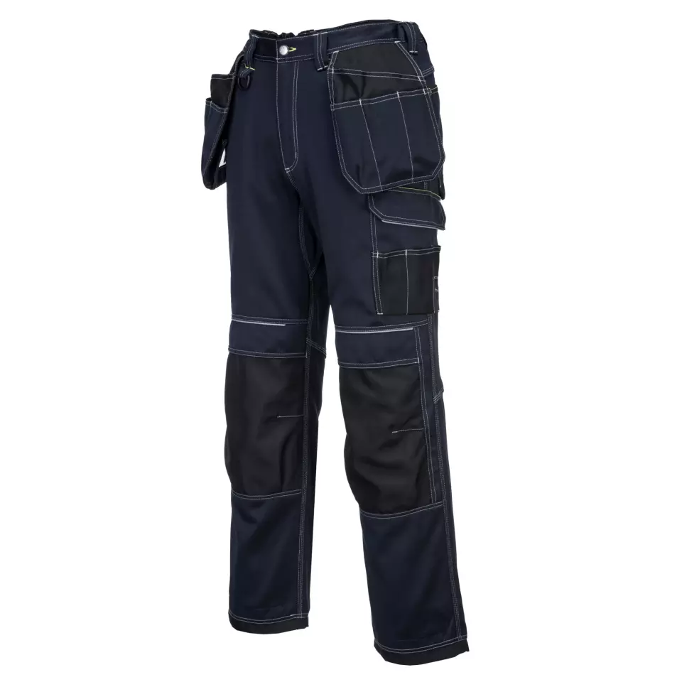 Portwest T602NBR, PW3 Holster Work Trousers, Navy/Black, image 3, gallery thumbnail