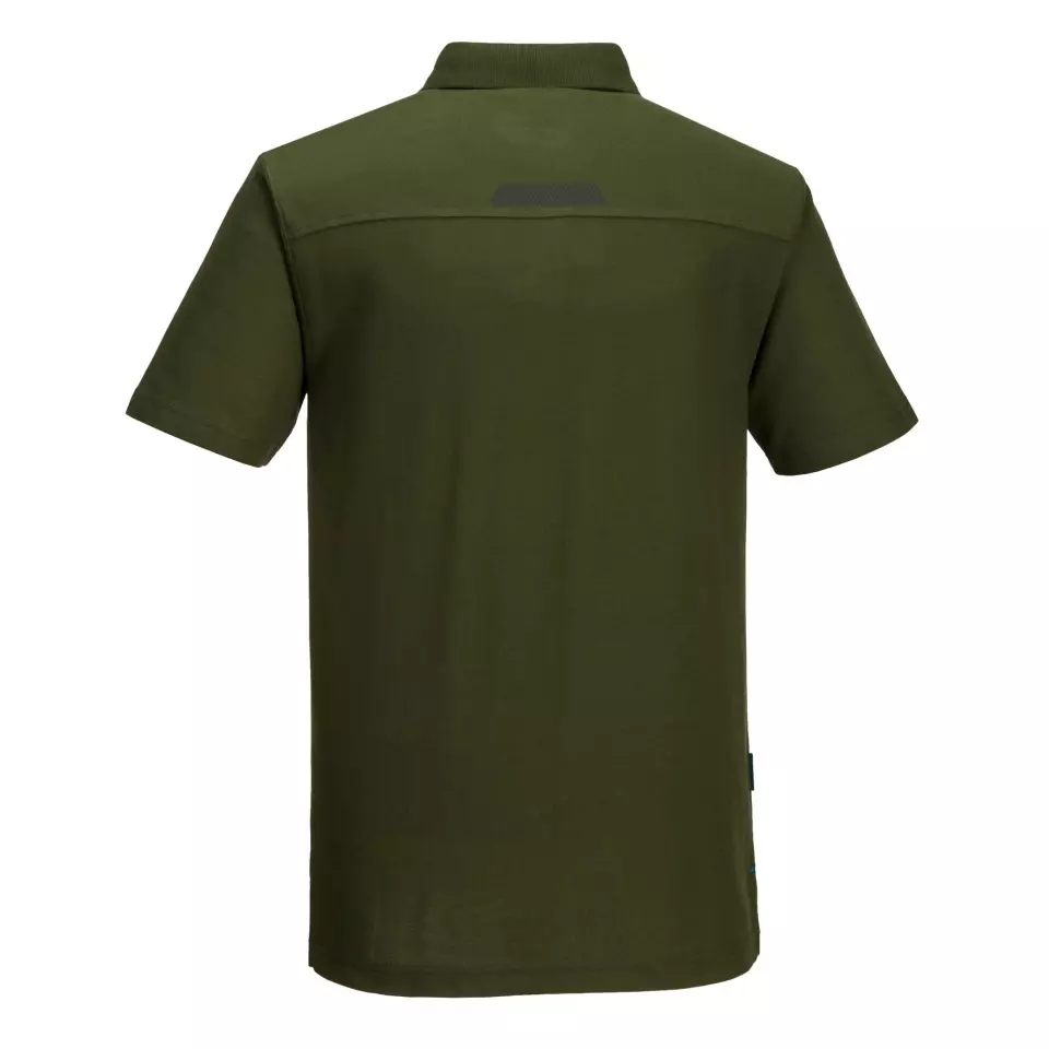 Portwest T720OGR, WX3 Polo Shirt, Olive Green, image 2, gallery thumbnail