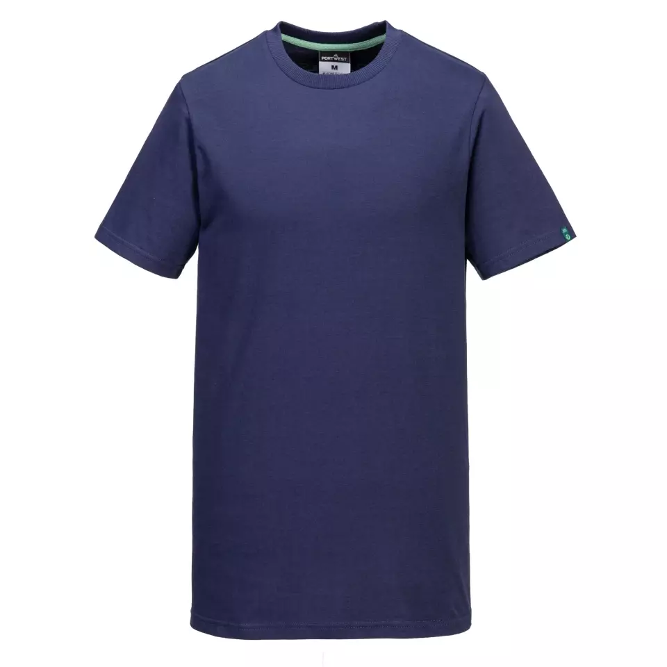 Portwest EC195NAR, Recyclingfähiges T-Shirt aus Bio-Baumwolle, Navy, image 1, gallery thumbnail