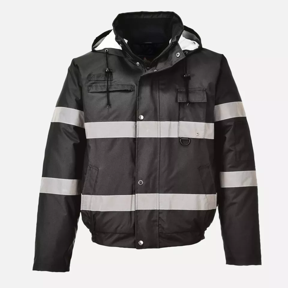 Portwest S434BKR, Iona Winter Bomber Jacket, Black, image 1, gallery thumbnail