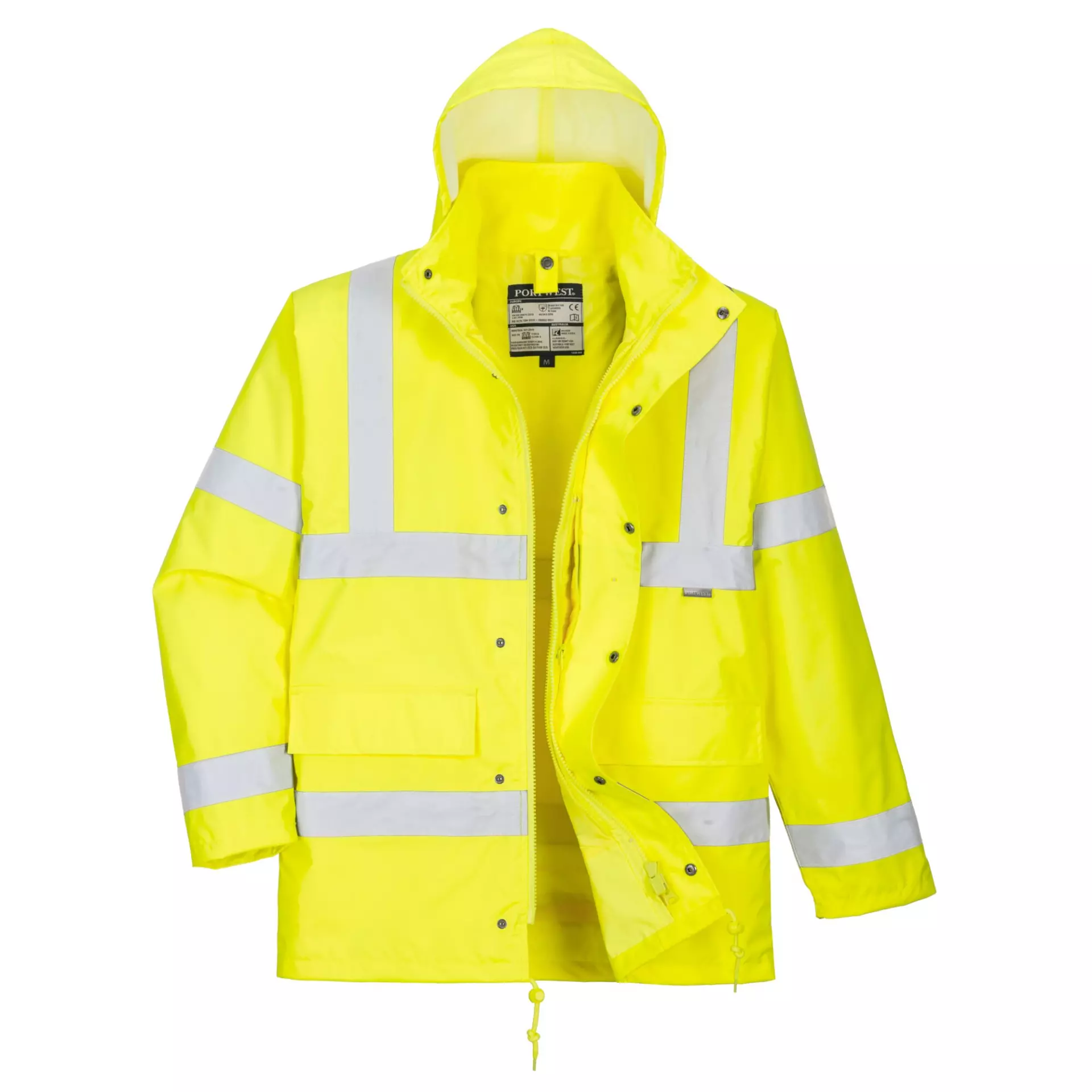 Portwest S468YER, Hi-Vis 4-in-1 Traffic Jacket, Yellow, image 1