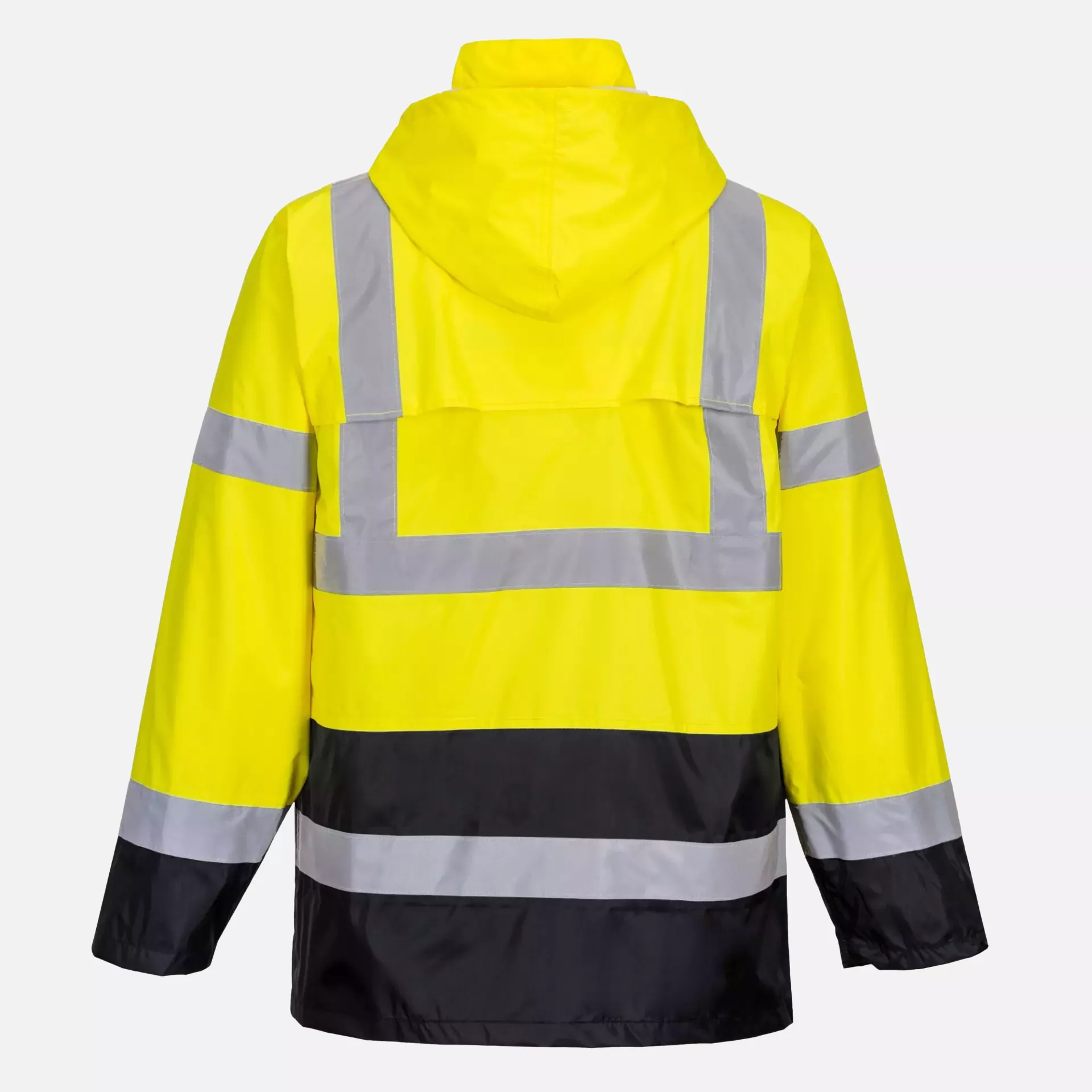 Portwest H443YBR, Hi-Vis Contrast Classic Rain Jacket, Yellow/Black, image 3