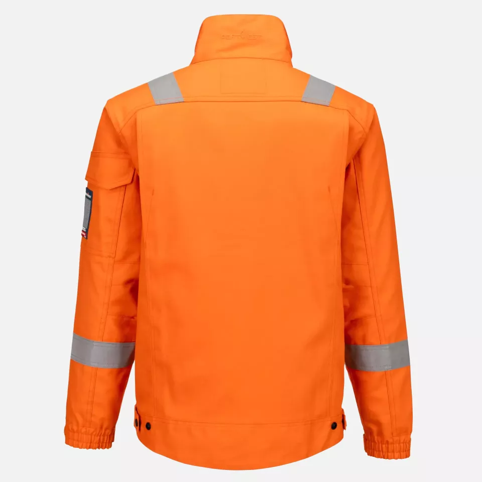 Portwest FR68ORR, Bizflame Industry FR Jacket, Orange, image 6, gallery thumbnail
