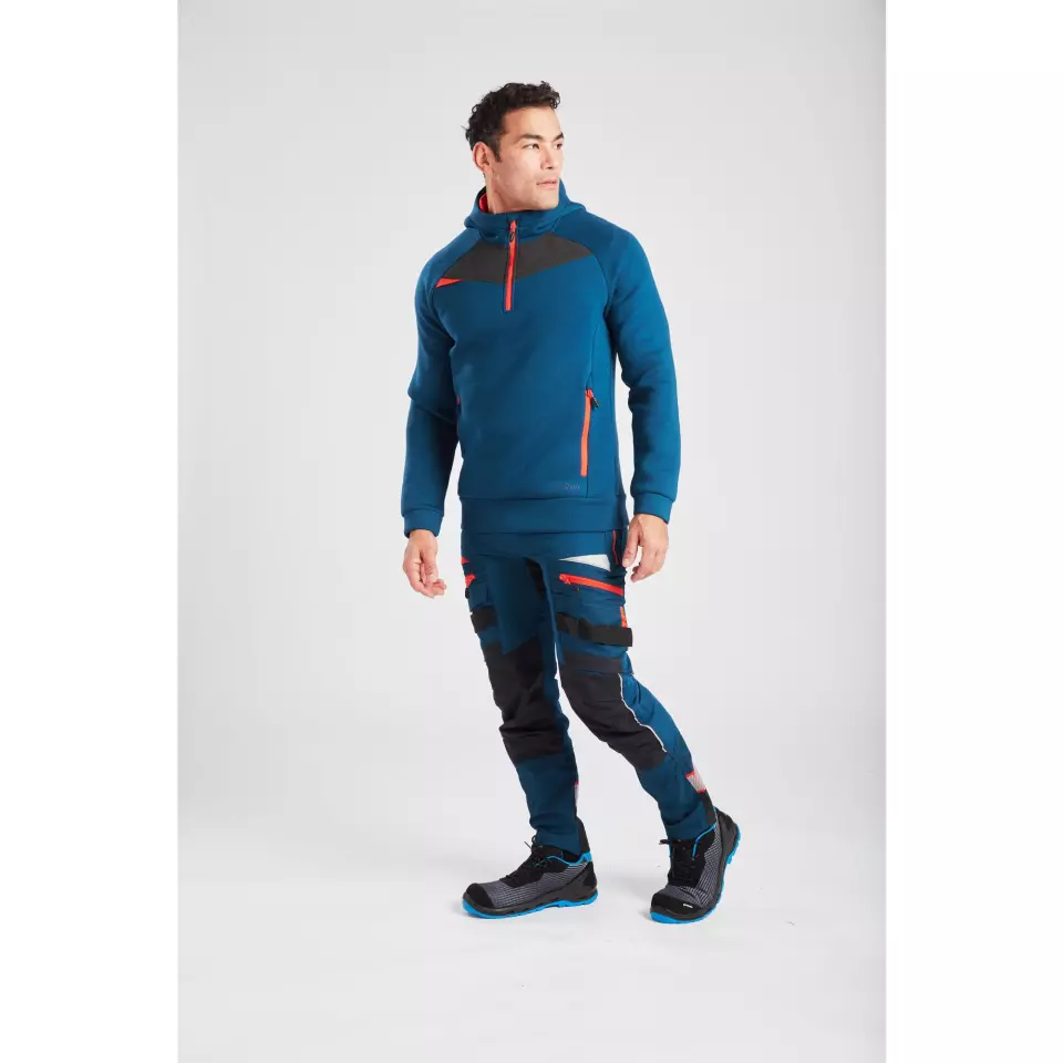 Portwest DX467MBR, DX4 Hoodie mit kurzem Reißverschluss, Metro Blau, image 4, gallery thumbnail