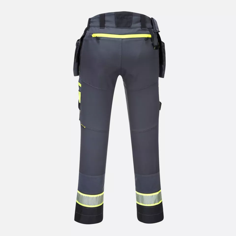 Portwest DX440MGR, DX4 Detachable Holster Pocket Trousers, Metal Grey, image 2, gallery thumbnail