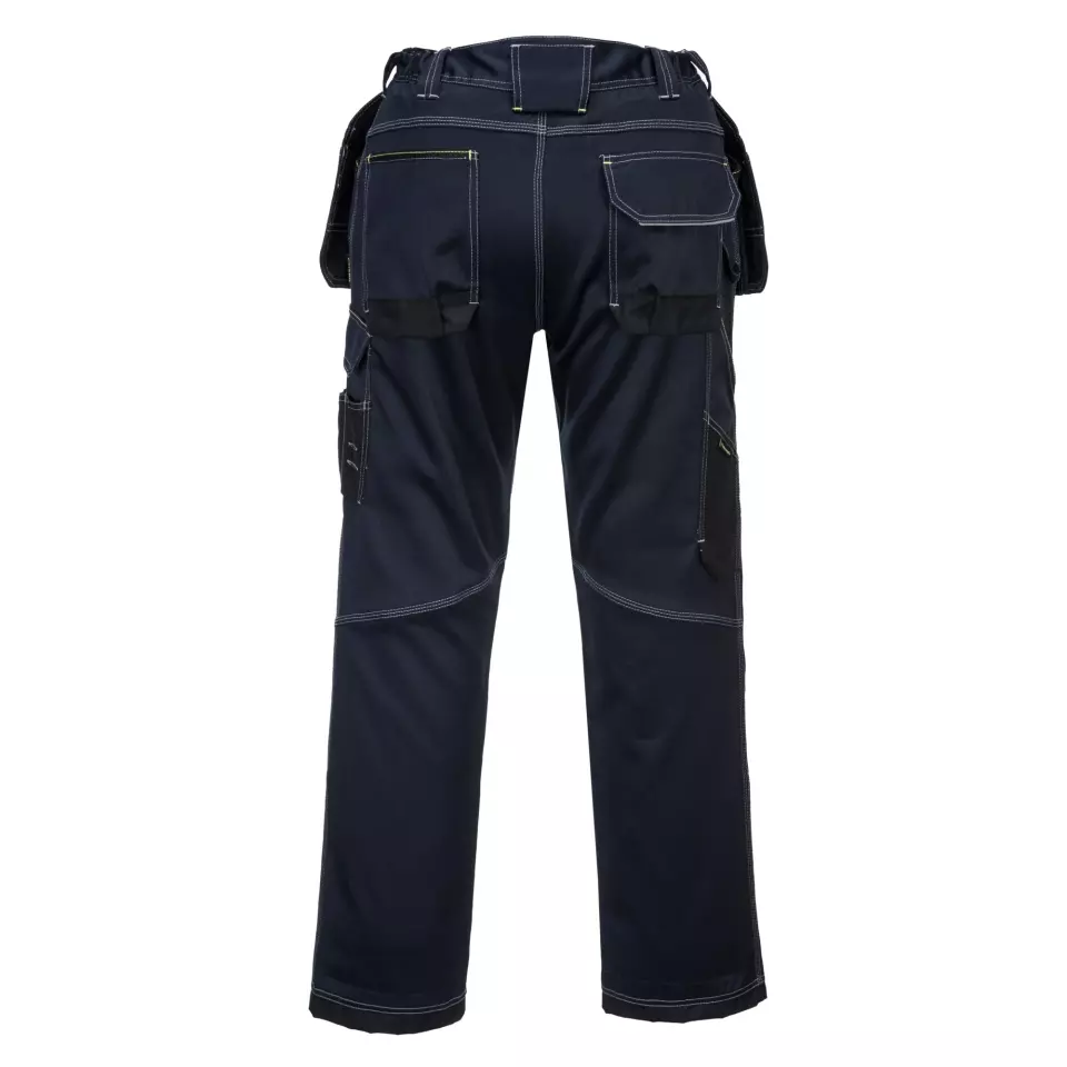Portwest T602NBR, PW3 Holster Work Trousers, Navy/Black, image 2, gallery thumbnail