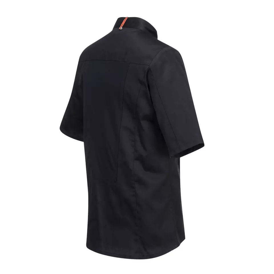 Portwest C738BKR, Chef's MeshAir Pro Jacket S/S, Black, image 2, gallery thumbnail