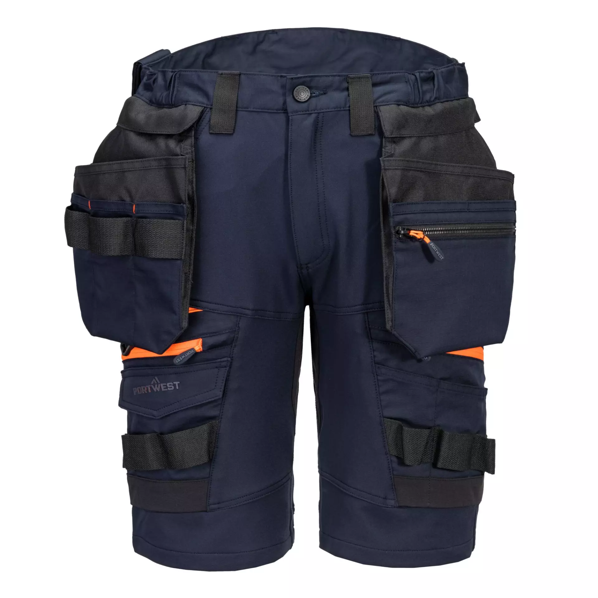 Portwest DX444DNR, DX4 Detachable Holster Pocket Shorts, Dark Navy, image 1