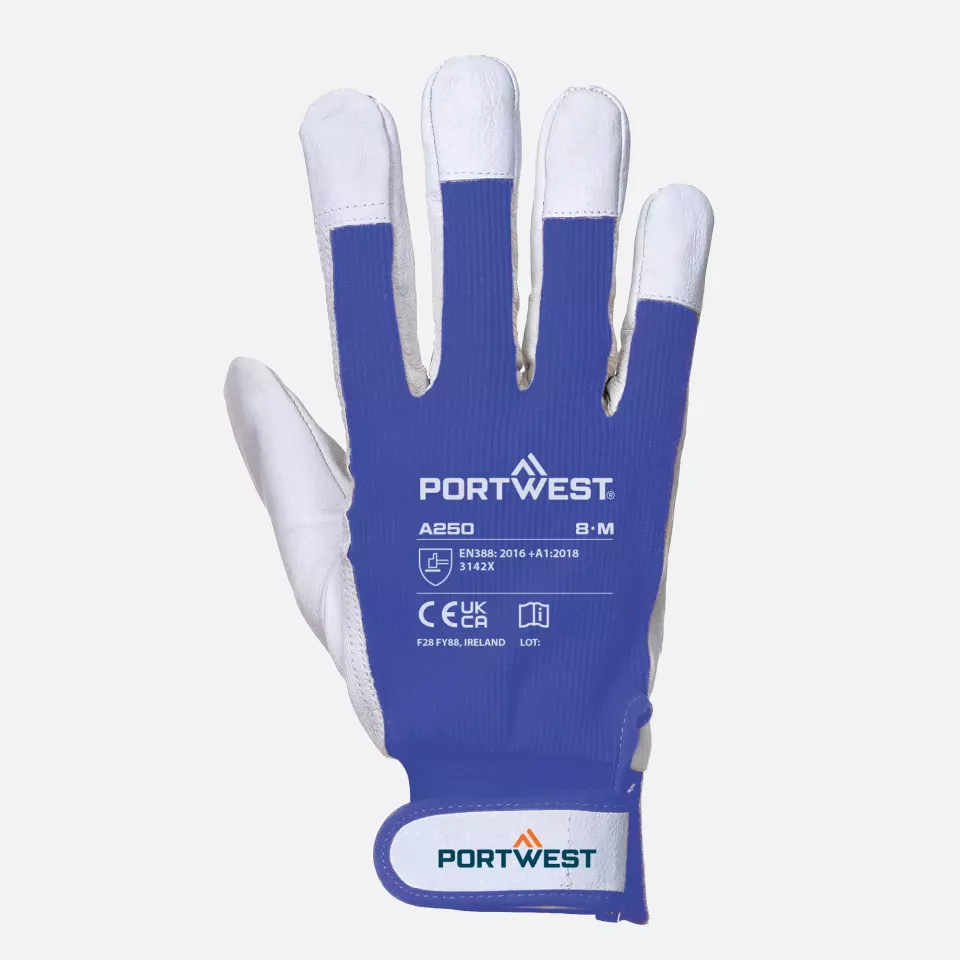 Portwest A250BLU, Tergsus Glove, Size M, Blue, image 1, gallery thumbnail