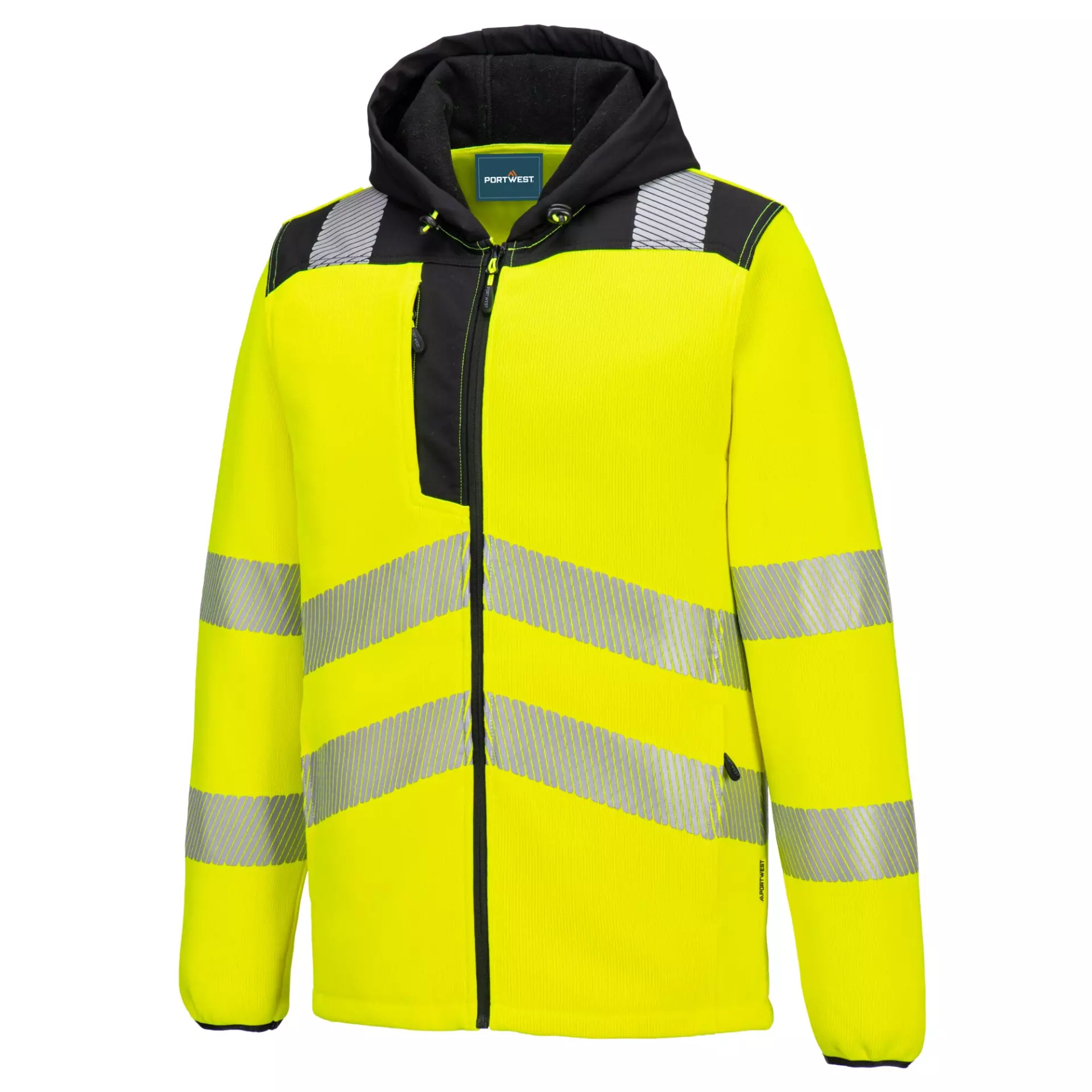 Portwest PW335YBR, Hi-Vis Technical Fleece, Yellow/Black, image 4