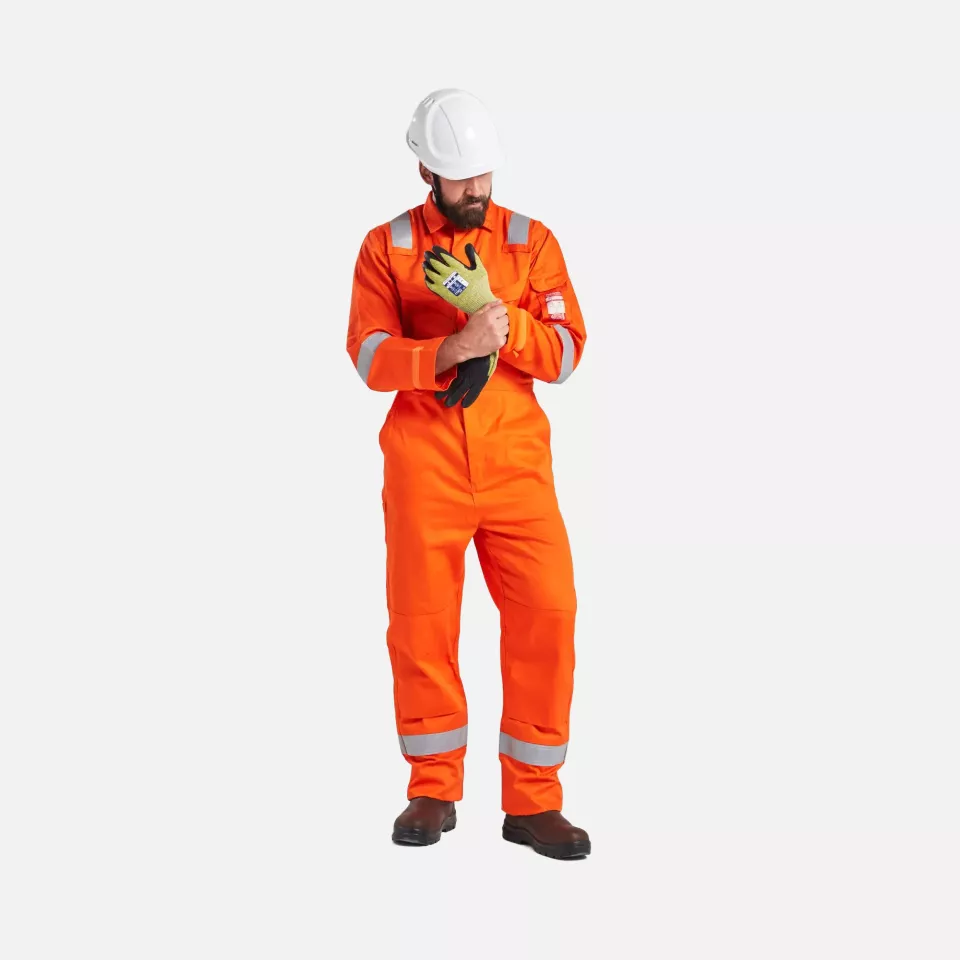 Portwest FR21ORR, Bizflame Work flammhemmender superleichter antistatischer Overall, Orange, image 6, gallery thumbnail