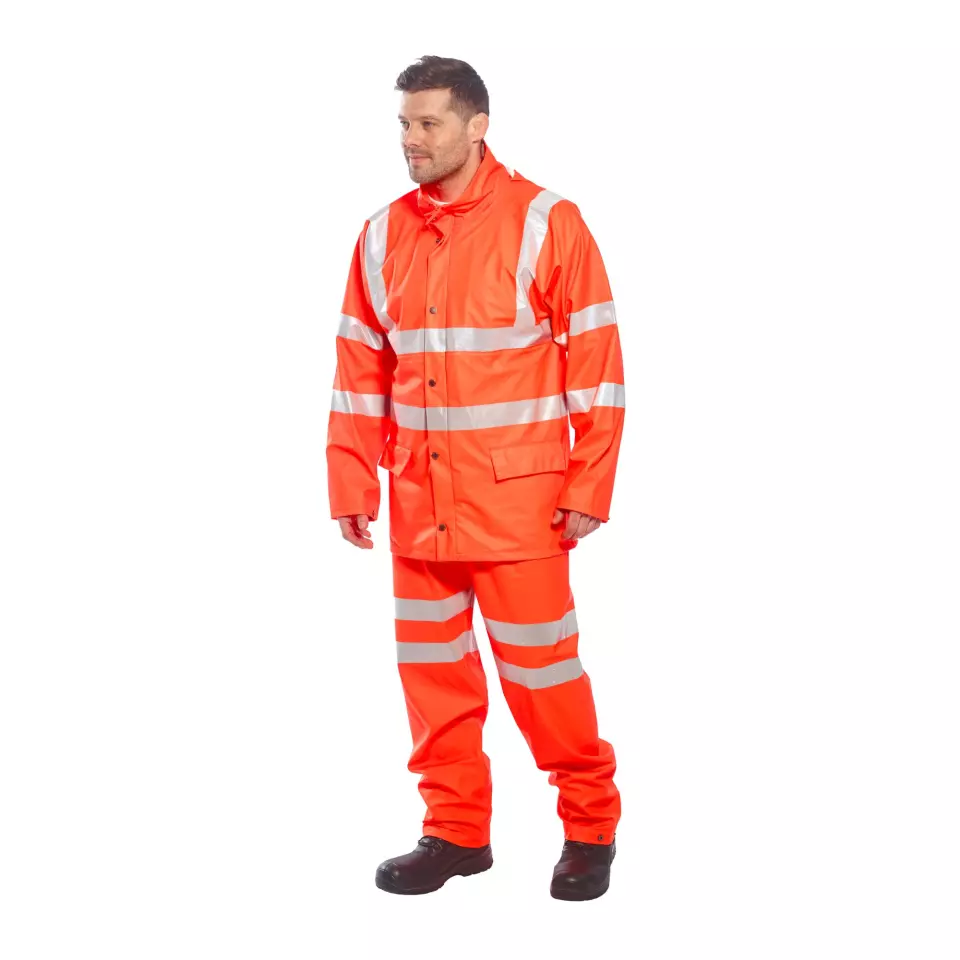 Portwest RT50ORR, Sealtex Ultra Hi-Vis Rain Jacket, Orange, image 5, gallery thumbnail