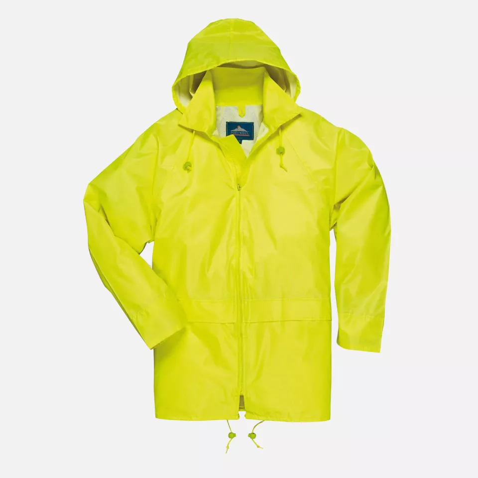 Portwest S440YER, Classic Rain Jacket, Yellow, image 3, gallery thumbnail
