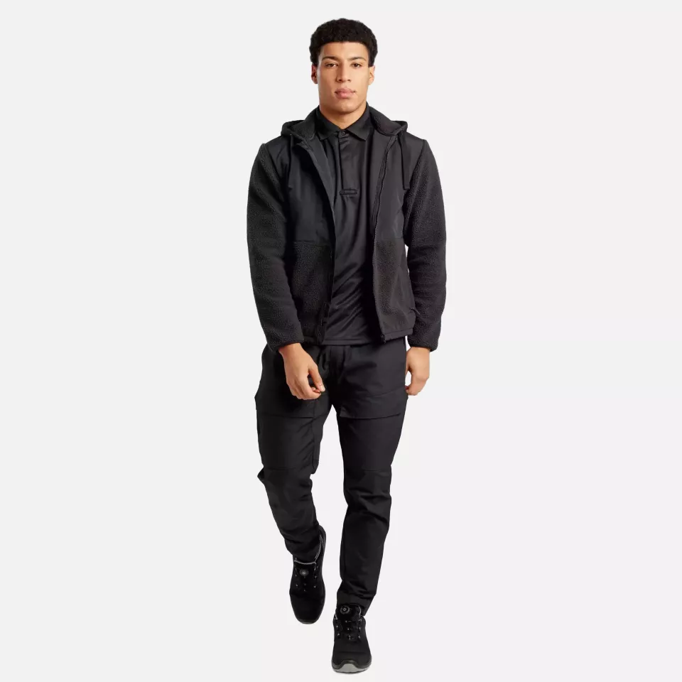Portwest KX371BKR, KX3 Borg Fleece, Black, image 7, gallery thumbnail
