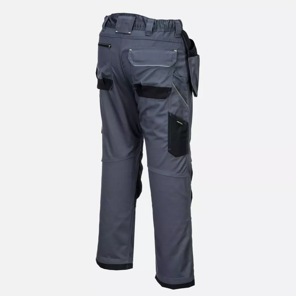 Portwest T602ZBR, PW3 Holster Work Trousers, Zoom Grey/Black, image 9, gallery thumbnail