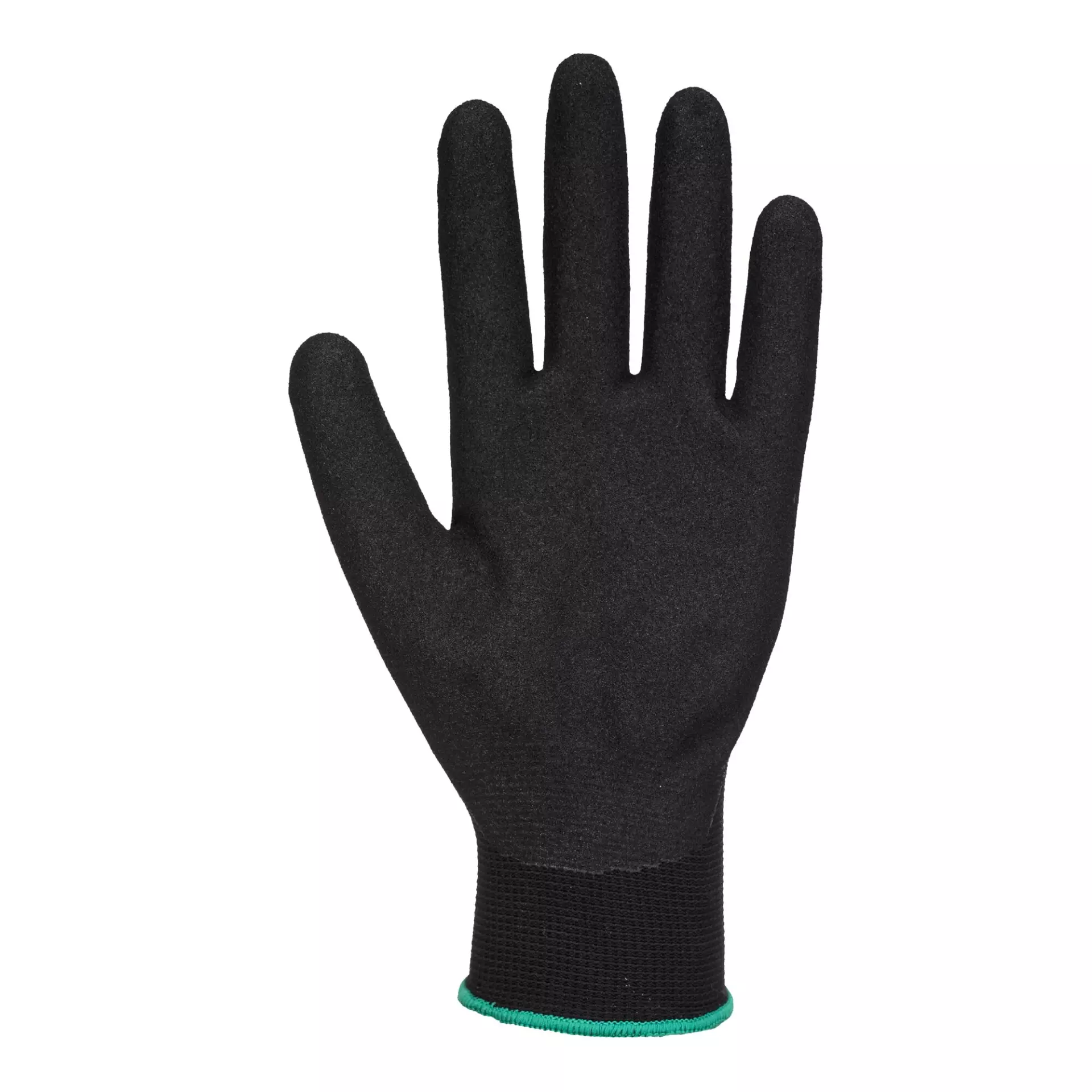 Portwest A335K8R, Dermi-Grip NPR15 Nitrile Sandy Glove, Black, image 2