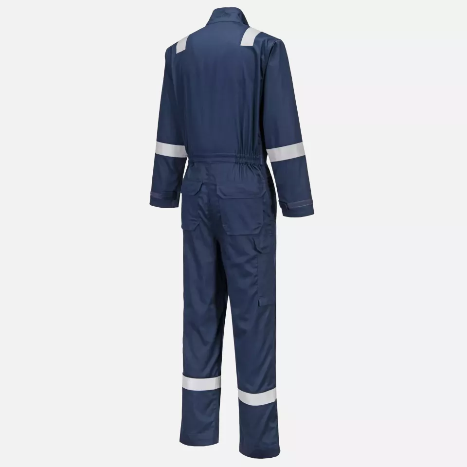 Portwest FR513NAR, Bizflame Work Chemical Resistant FR Coverall, Navy, image 1, gallery thumbnail