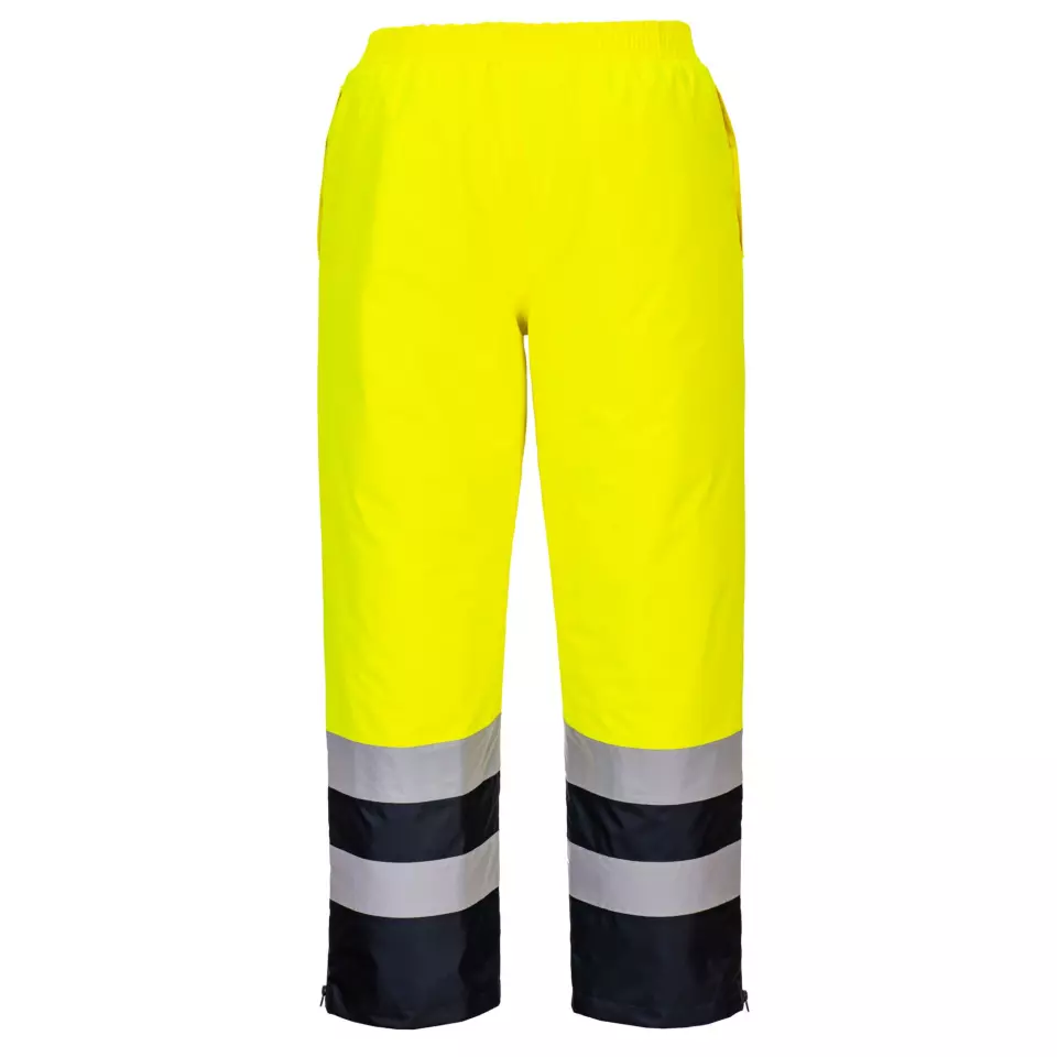 Portwest S598YNR, Hi-Vis Winter Trousers, Yellow/Navy, image 2, gallery thumbnail