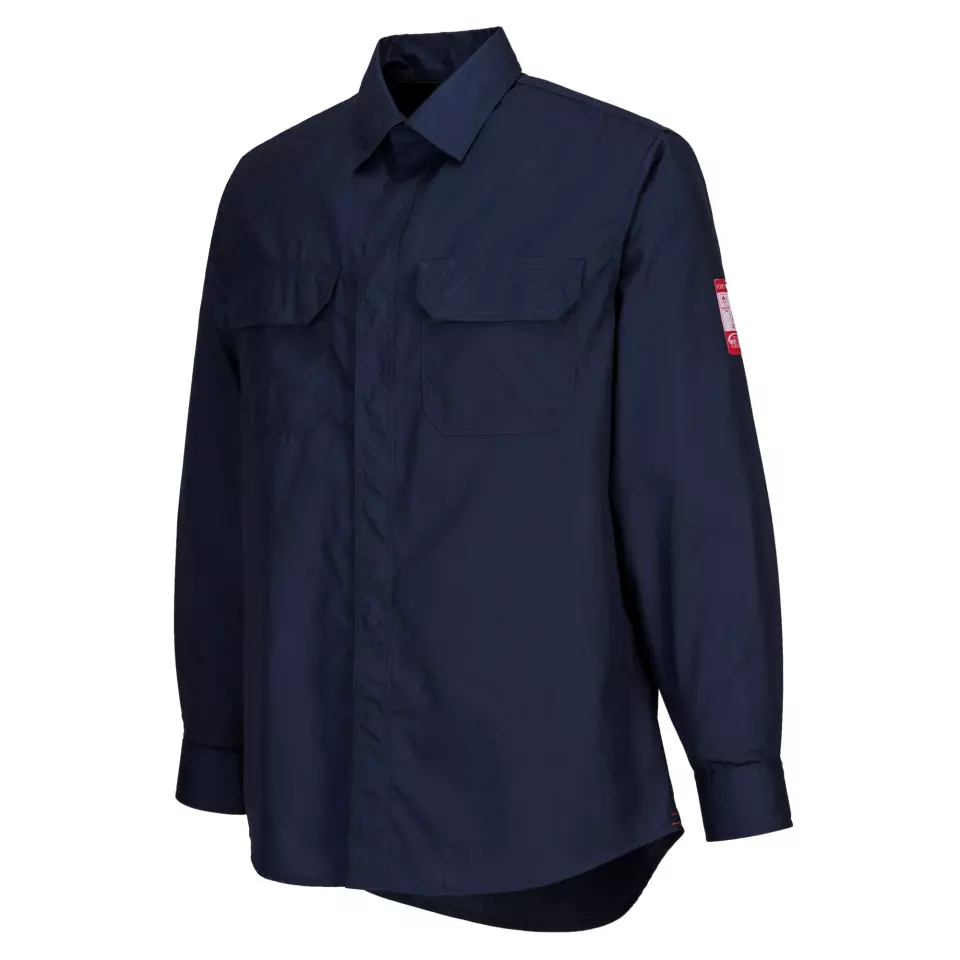 Portwest FR69NAR, Bizflame Work FR Shirt, Navy, image 4, gallery thumbnail