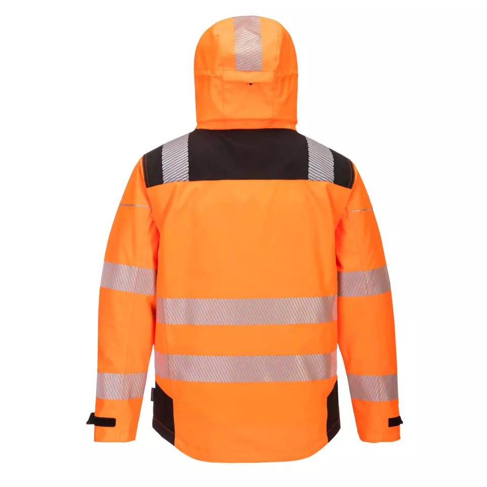 Portwest PW360OBR, PW3 Hi-Vis Extreme Rain Jacket, Orange/Black, image 2, gallery thumbnail