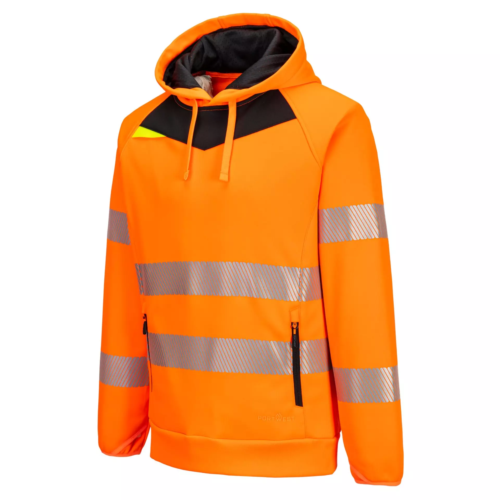 Portwest DX483OBR, DX4 Hi-Vis Kapuzenpullover, Orange/Schwarz, image 3