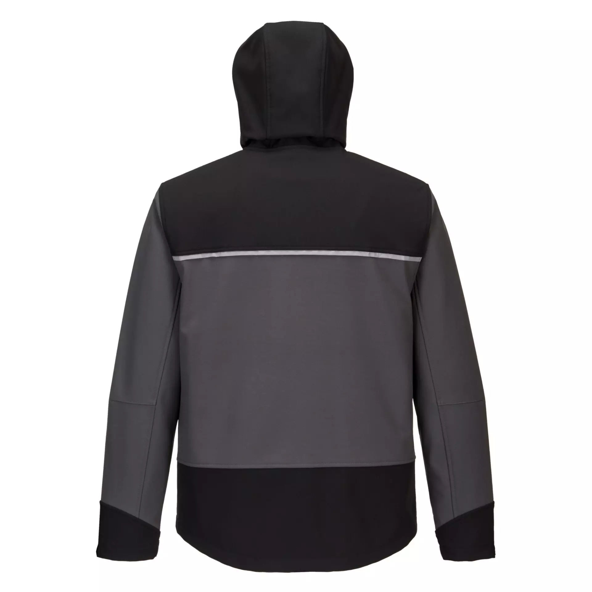 Portwest KX362BGY, KX3 Softshelljacke mit Kapuze (3L), Schwarz/Grau, image 2