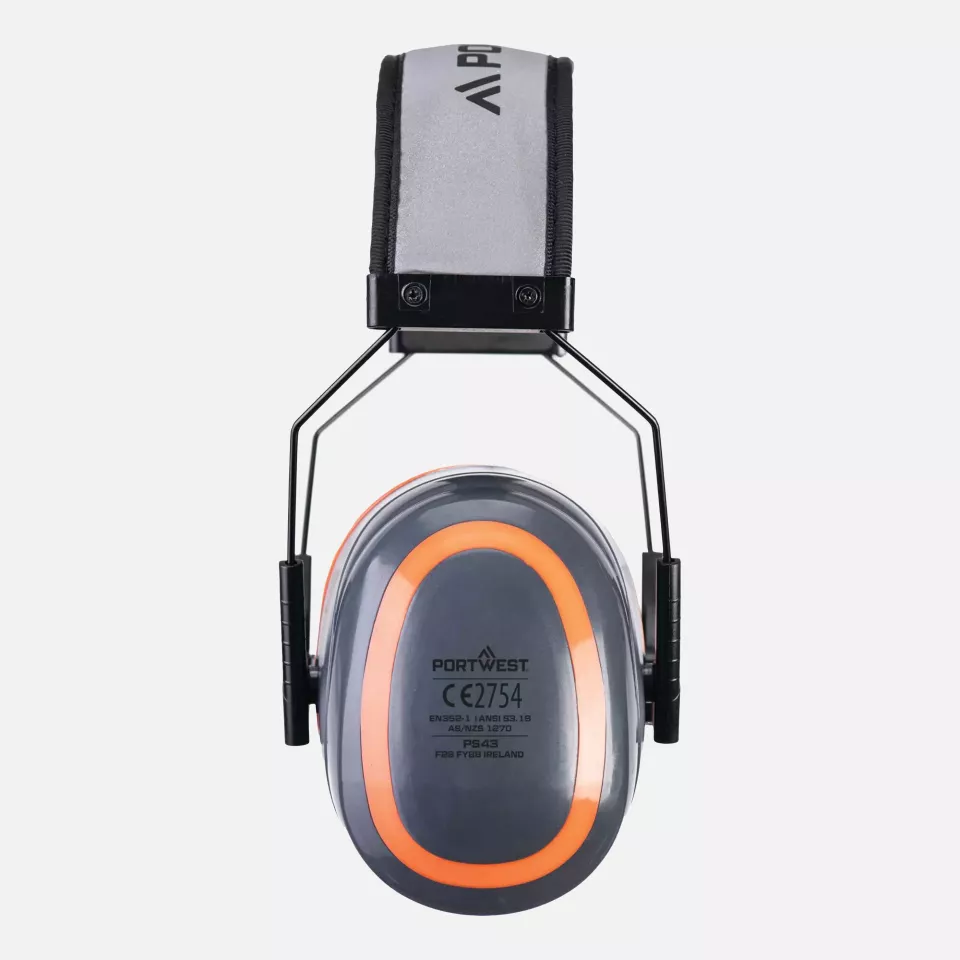 Portwest PS43GRR, HV Extreme Ear Defenders High, Grey, image 3, gallery thumbnail