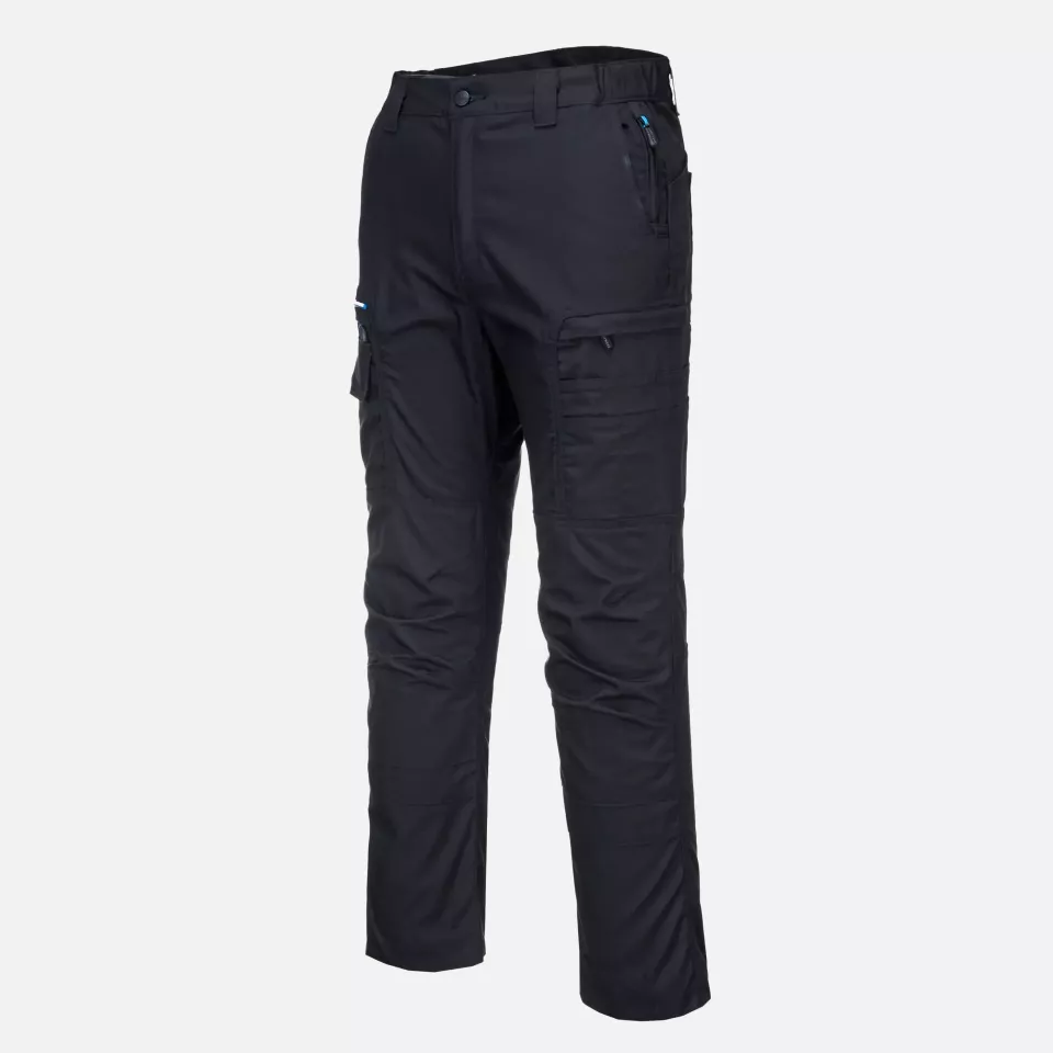 Portwest T802BKR, KX3 Ripstop Trousers, Black, image 3, gallery thumbnail