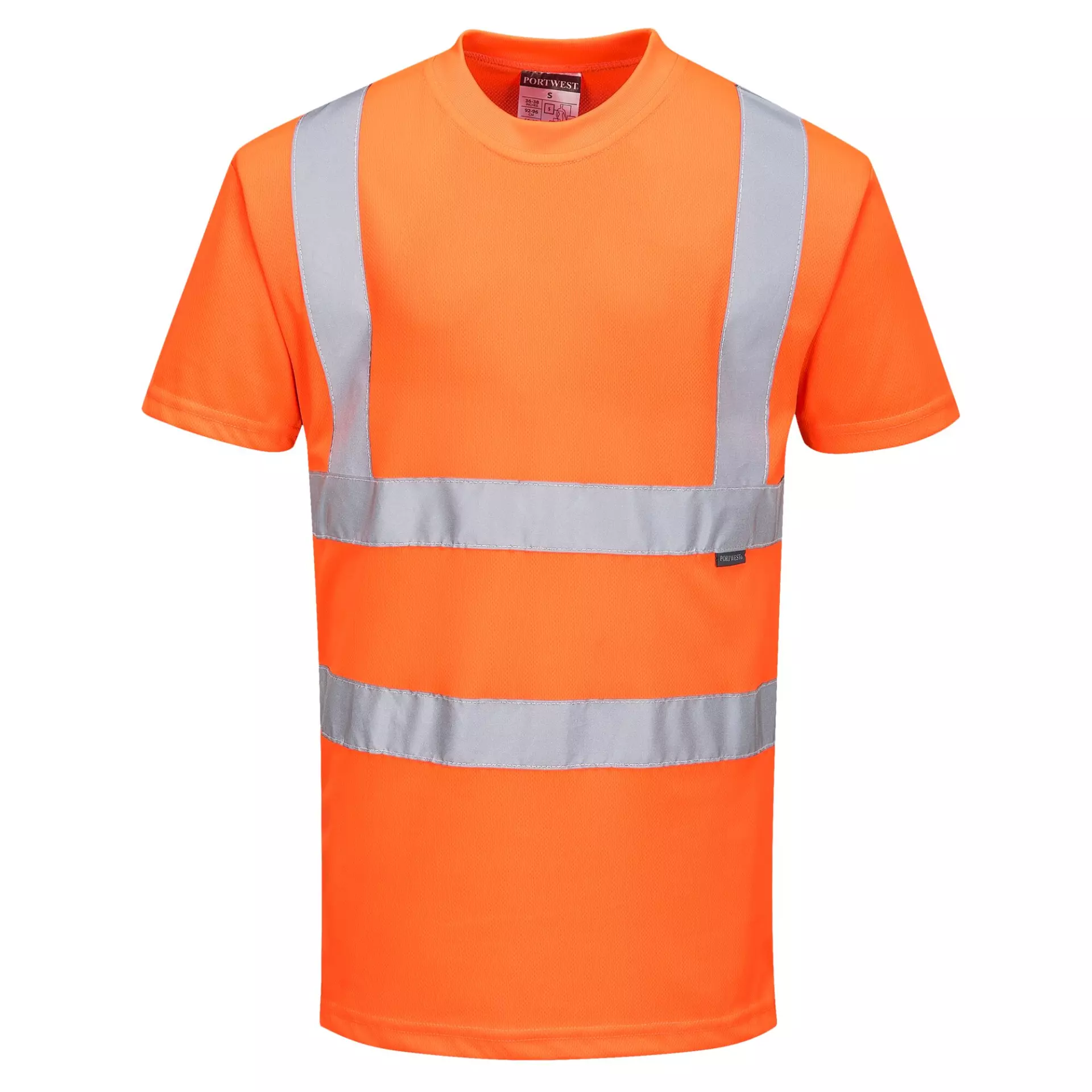 Portwest RT23ORR, Warnschutz T-Shirt Kurzarm, Orange