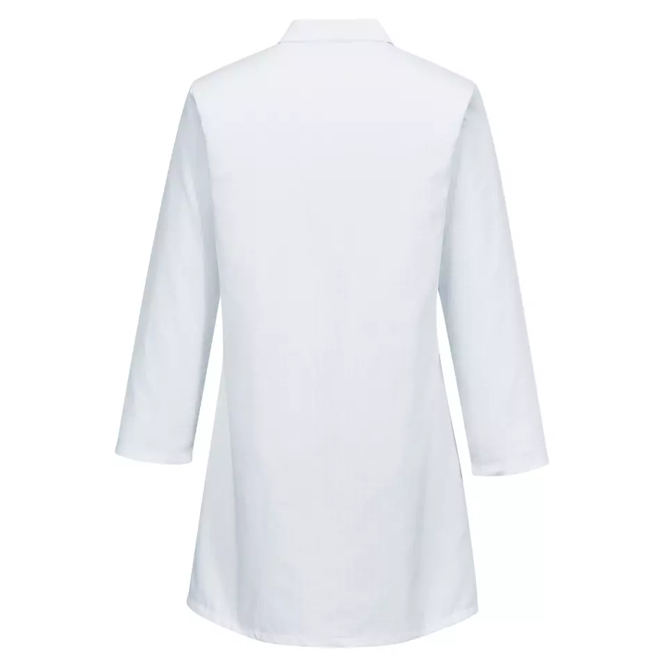 Portwest AS10WHR, Anti-Static ESD Coat, White, image 2, gallery thumbnail