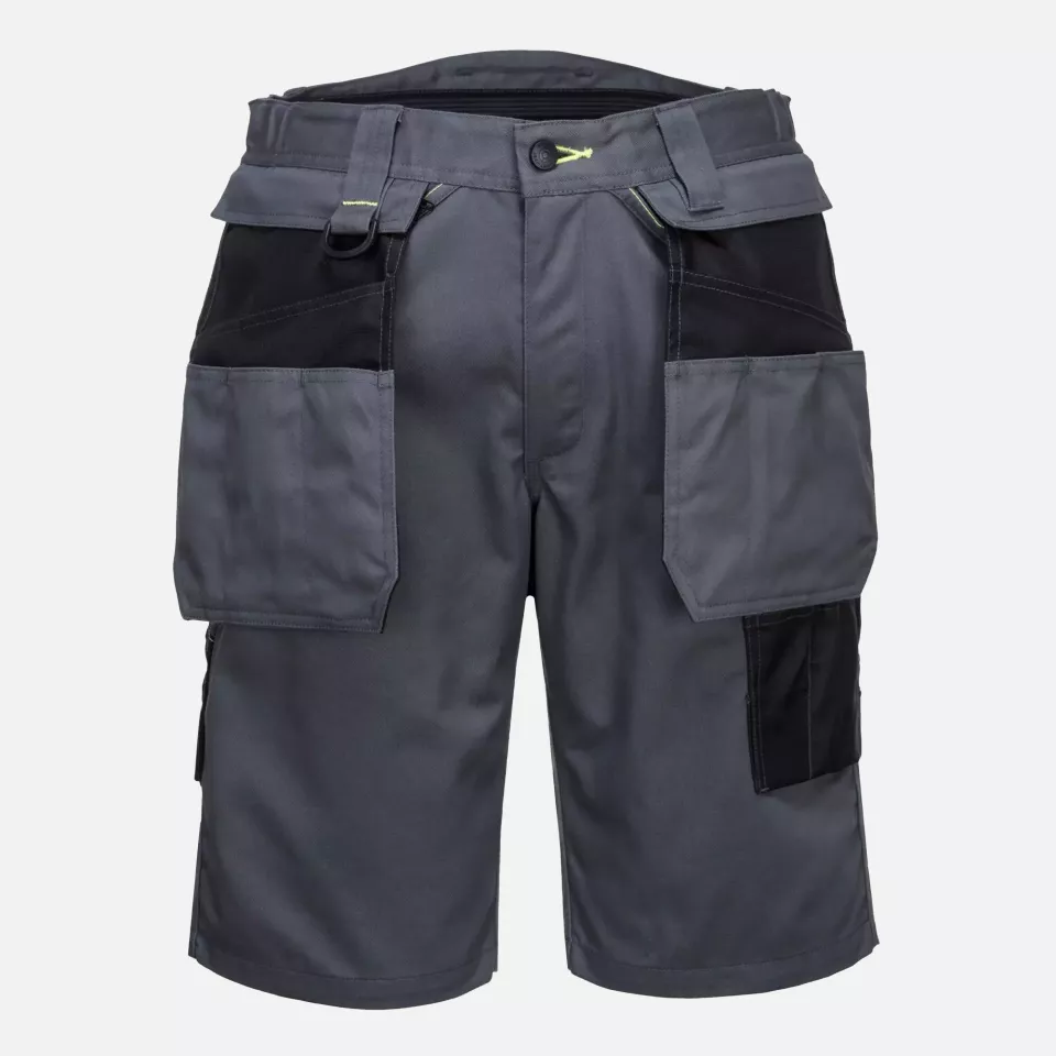 Portwest PW345ZBR, PW3 Holster Work Shorts, Zoom Grey/Black, image 1, gallery thumbnail