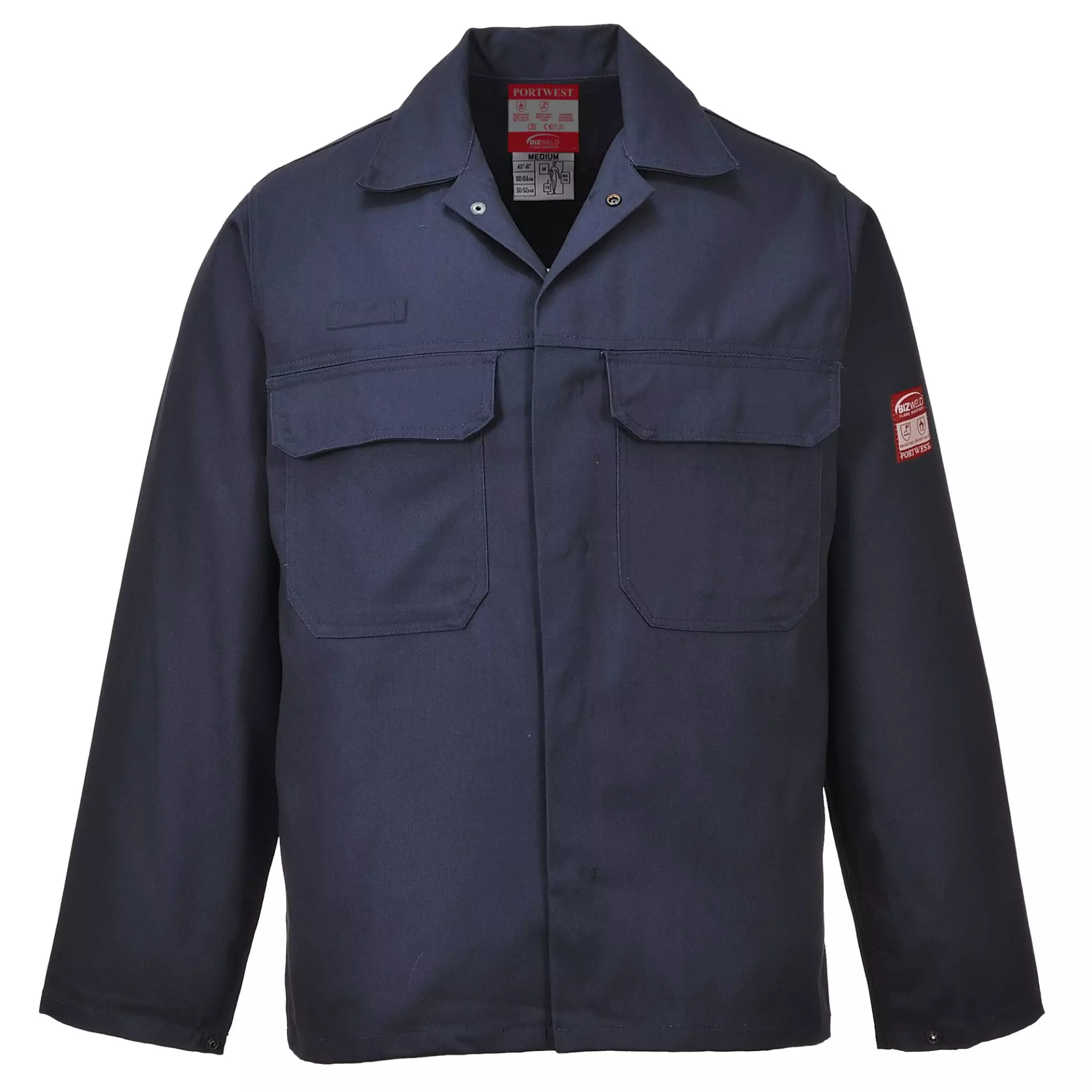 Portwest BIZ2NAR, Bizweld FR Jacket, Navy