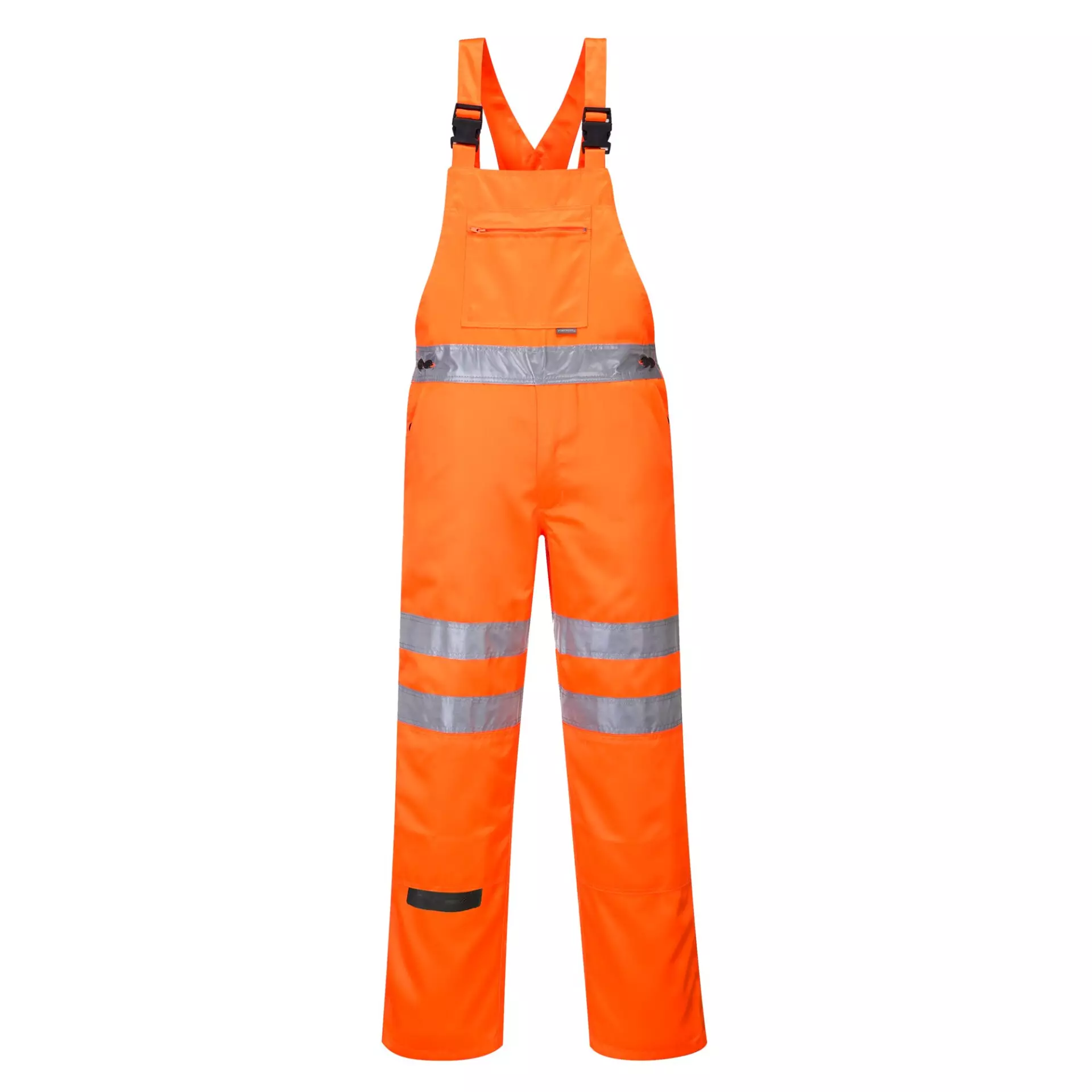 Portwest RT43ORR, Hi-Vis Polycotton Service Bib and Brace, Orange, image 1