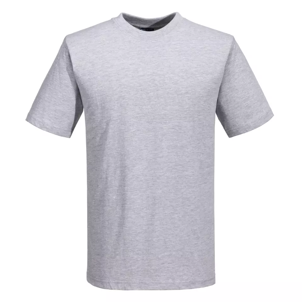 Portwest B195HGR, Turin Premium T-Shirt, Heather Grey
