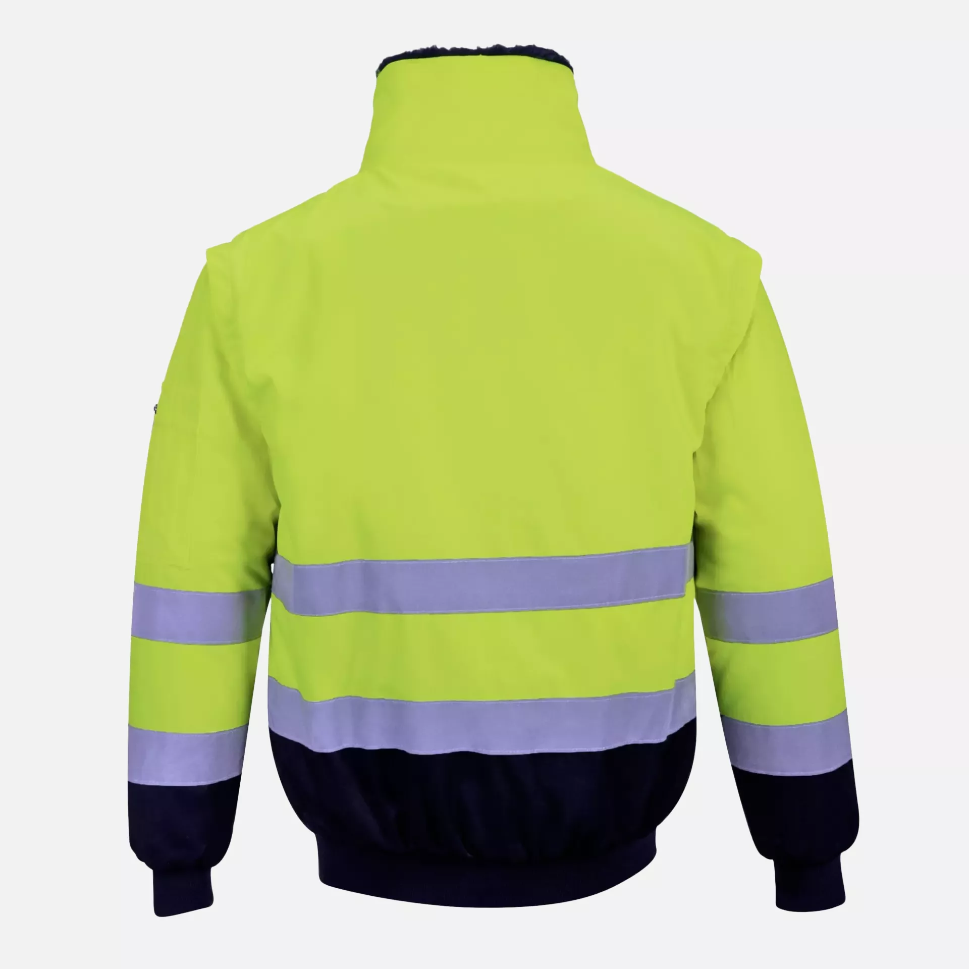 Portwest PJ50YNR, Hi-Vis 3-in-1 Contrast Pilot Jacket, Yellow/Navy, image 4