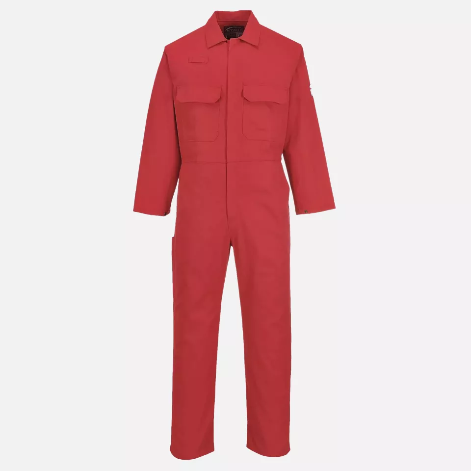 Portwest BIZ1RER, Bizweld FR Coverall, Red, image 1, gallery thumbnail