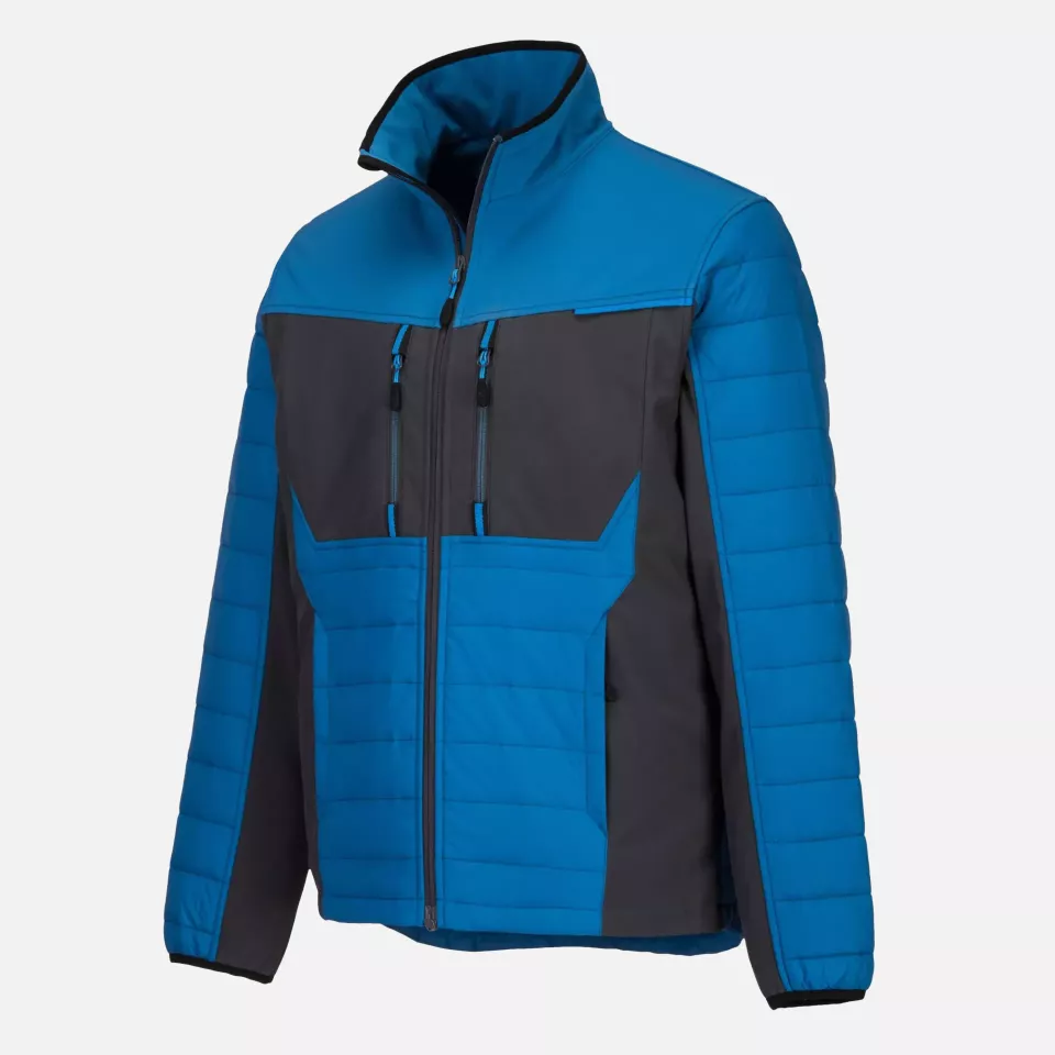 Portwest T752PBR, WX3 Hybrid Baffle Jacket, Persian Blue, image 3, gallery thumbnail